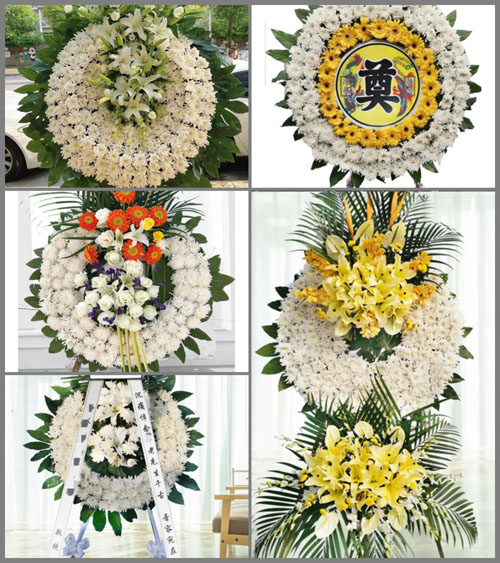 山东济宁嘉祥县马村镇梨行村花圈速递